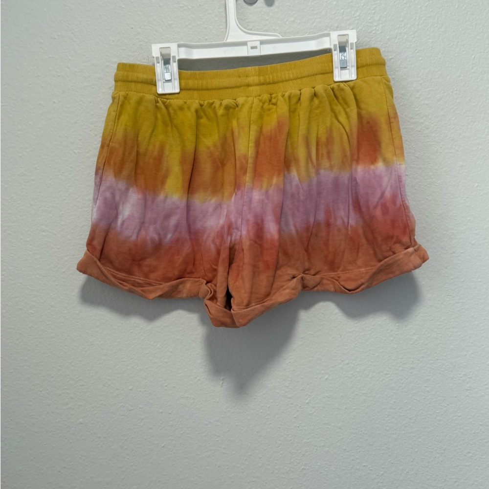 Young Fabulous & Broke Yellow Orange Pink Tie-Dye Women's Shorts Size X Small - Picture 2 of 3